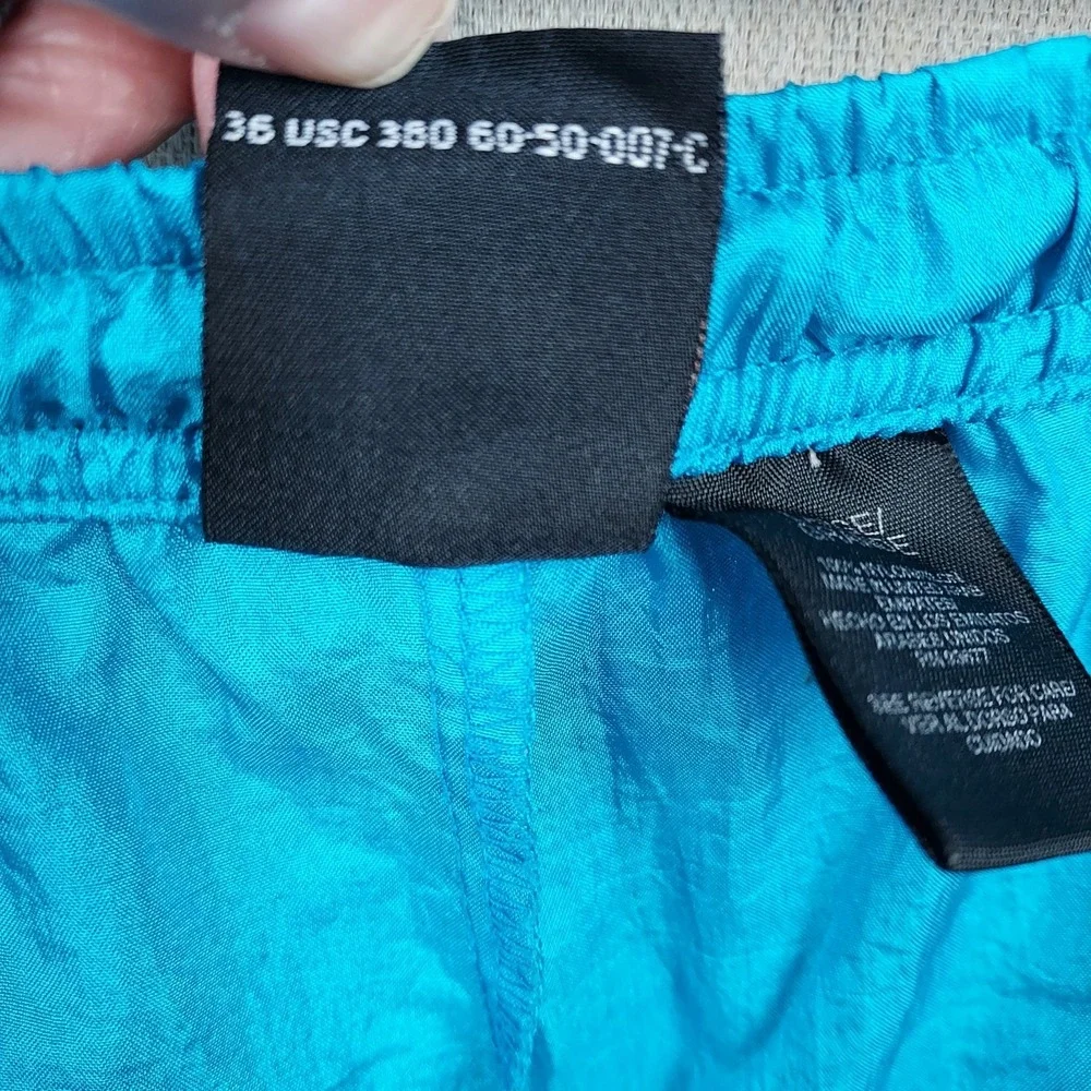 USA Olympic Swim Trunks Mens L Blue Nylon Drawstring Logo ShortsClassic...